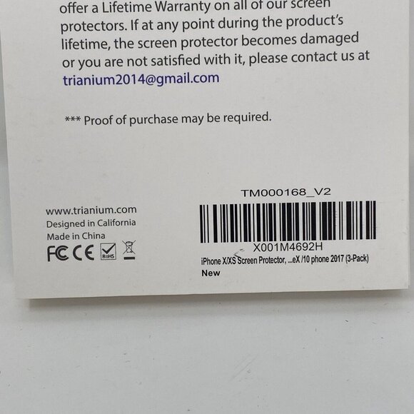 Trianium Glass Premium Tempered Glass Screen Protector iPhone X/XS Max 2 Pack - Picture 10 of 11